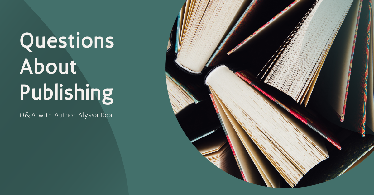 Questions About Publishing and image of books from above